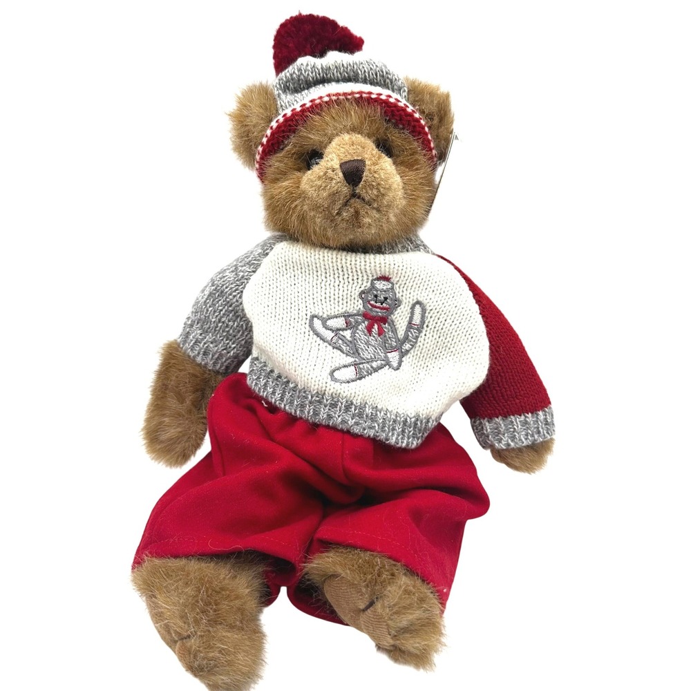 NWT Bearington Collection Sammy Socks Teddy Bear Sock Monkey Sweater 176702